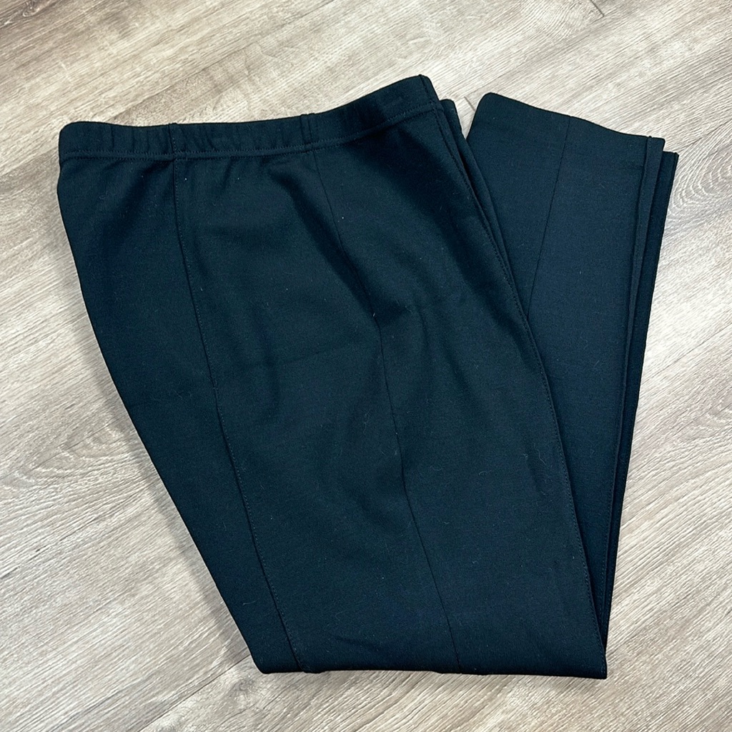 St. John Black Wool Blend Pants Size 14